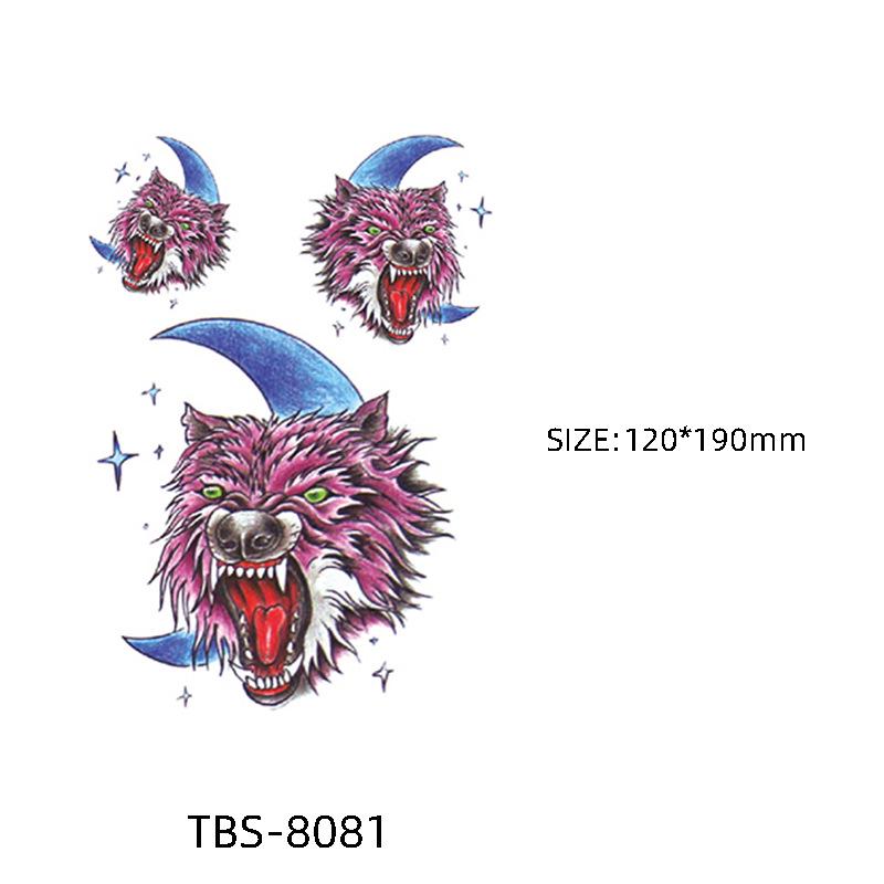 Waterproof Semi-Permanent Black & White Totem Flower Tattoo Stickers