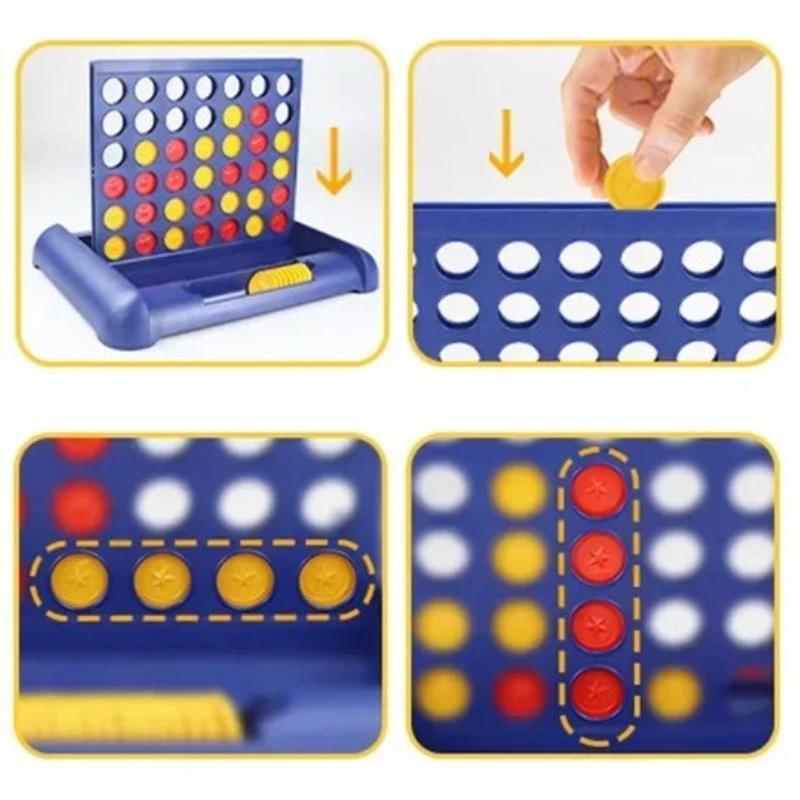 Connect Four Two Players Strategy Board Game Children Aged 5+ Educational Fun Puzzle Toys Four In A Row Board Game