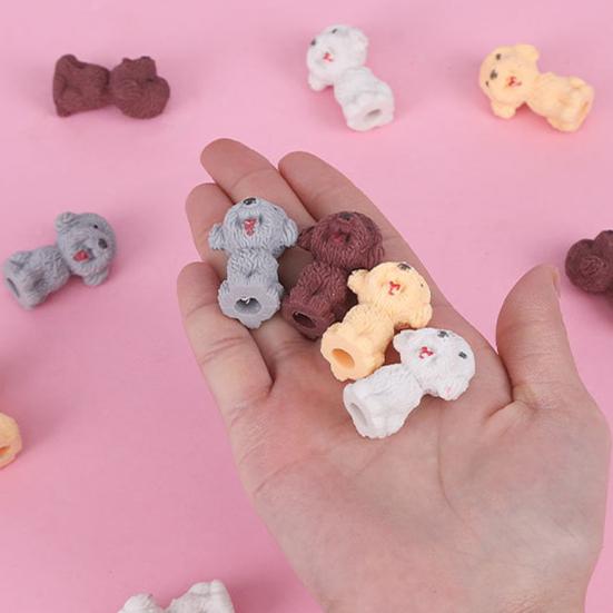 Rubbing Eraser Traceless Wipe Clean Stationery Cartoon Teddy Dog Pencil Eraser for Student