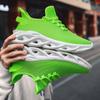 Men's Trendy Mesh Sports Shoes with Braided Thick Sole - Lightweight Casual Running Sneakers