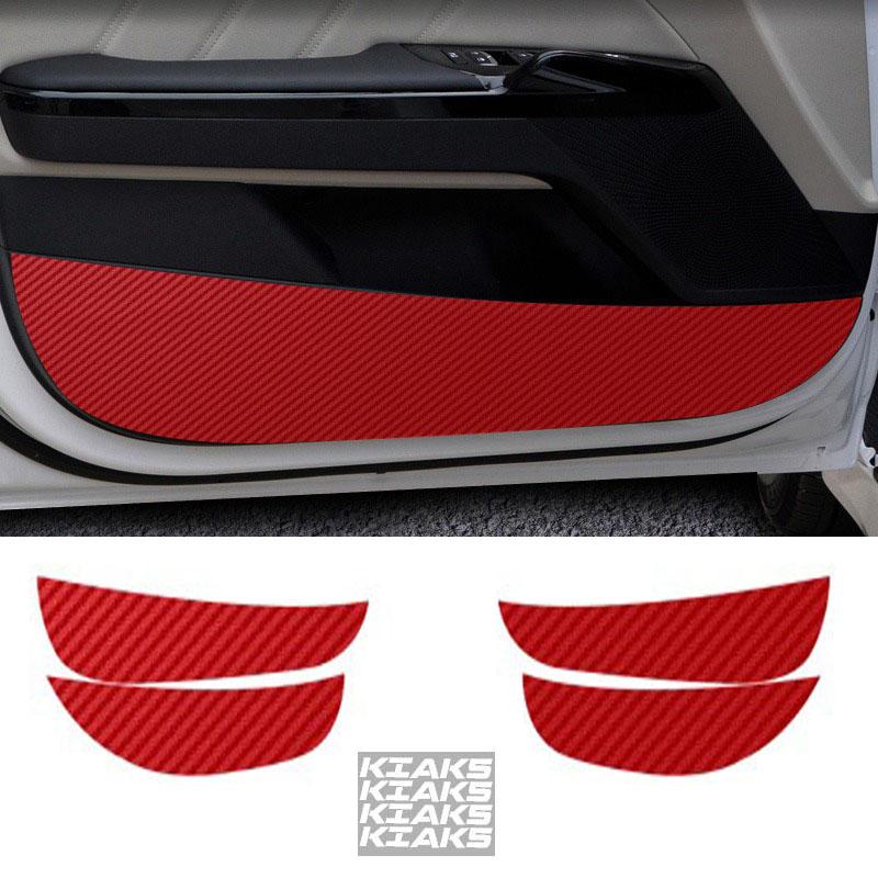 For Kia K5 2024 2023-2020 Car Door Anti Kick Pad Protection Carbon Fibre Waterproof Scratch Resistant Proof Sticker Accessories Hbwjx00