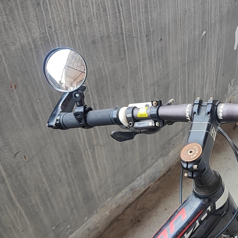 Adjustable 360° Wide-Angle Bicycle Mirror Ergonomic Handlebar Mount, Durable Acrylic Convex Lens for Mountain & Road Bikes, Bike Mirror