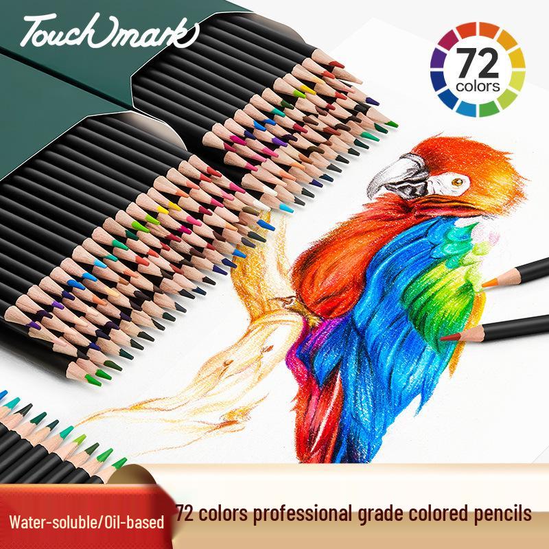 72-Color Water-Soluble Colored Pencils - Durable Lead for Art Students