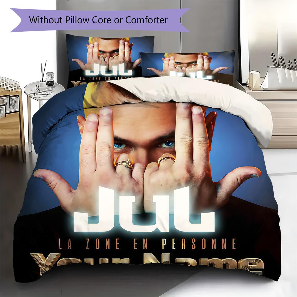 Custom Name JuL C'est Pas Des Lol Bedding,Quilt Set Quilt Cover Pillowcase Home Birthday Gift(1 * duvet cover + 2 * pillowcase, without core) -HE75
