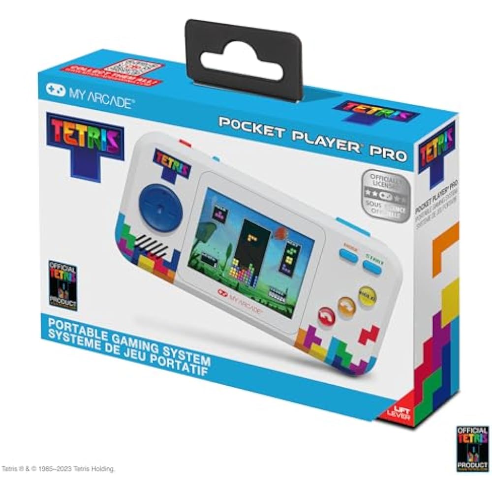My Arcade Tetris Pocket Player Pro: Classic Tetris, Portable Video Game, Arcade 2.75" Display Kid...