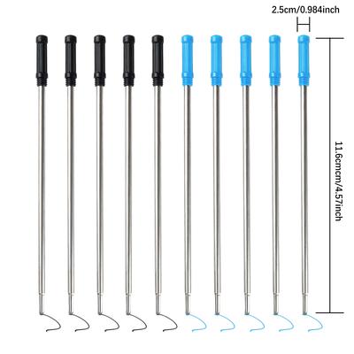10 Stück Metallkugelschreiber Minen Austauschbare Tintenpatronen für Stifte 1,0 mm Spitze Stiftminen Kugelschreiber Minen