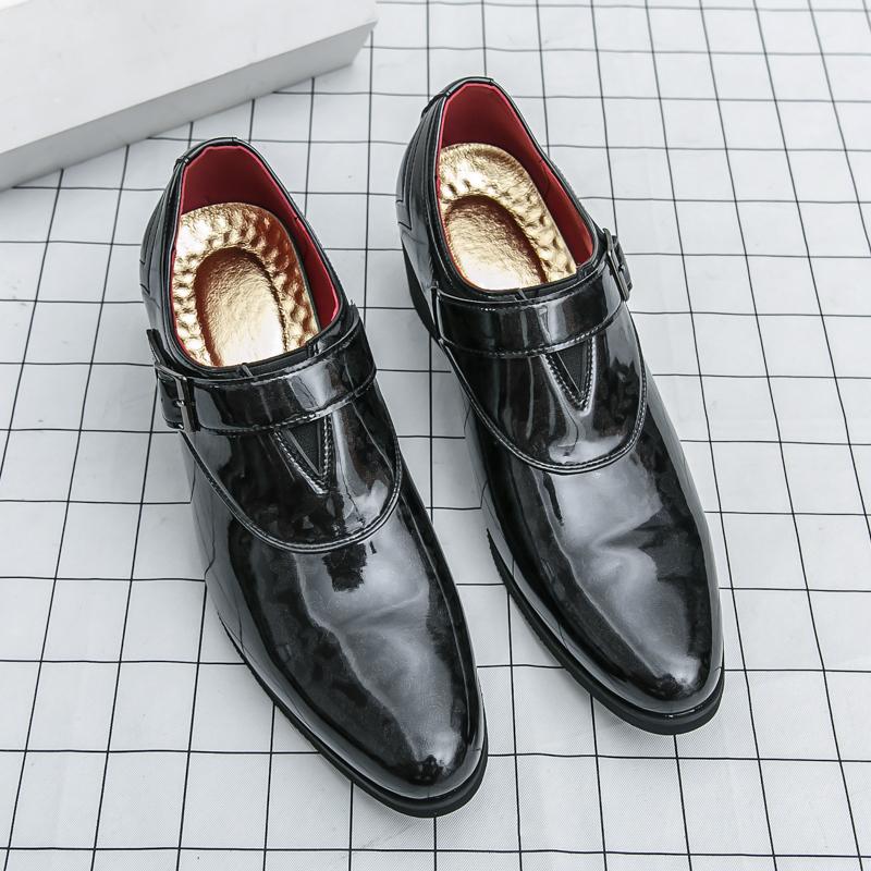 

Кожаная обувь для мужчин Натуральная кожа Большой размер Высокое качество Дизайнерская Формальная обувь Повседневная обувь Деловые Оксфорды 46 чёрный