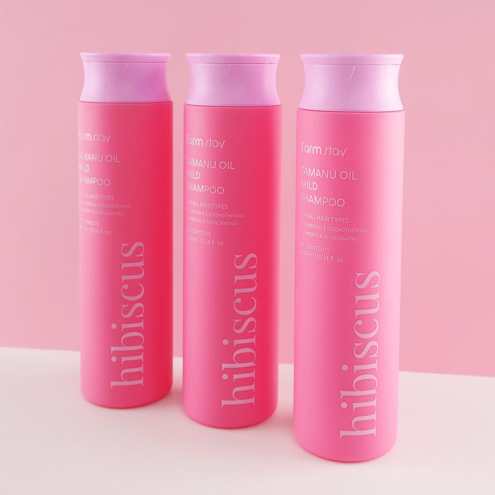 Farmstay Tamanu Oil Mild Shampoo Hibiscus 300ml