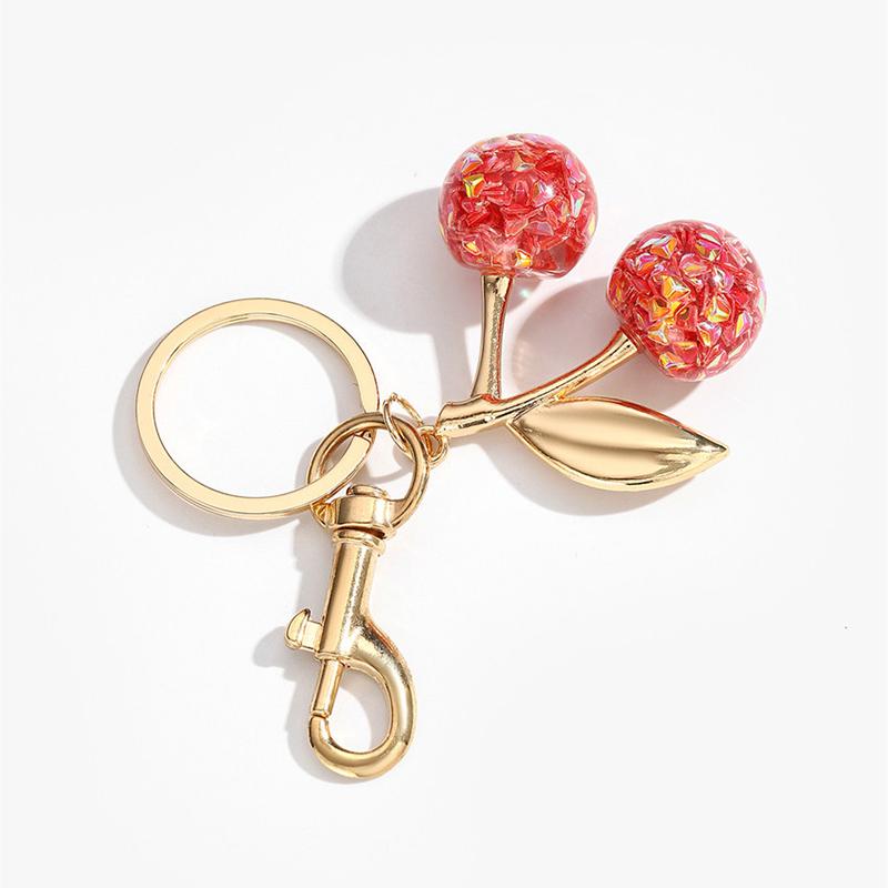 Cherry Fruit Keychain Pendant  Cherry Charm Pendant For Bag Women'S Handbag Shoulder Bags Keychain Attachment Parts