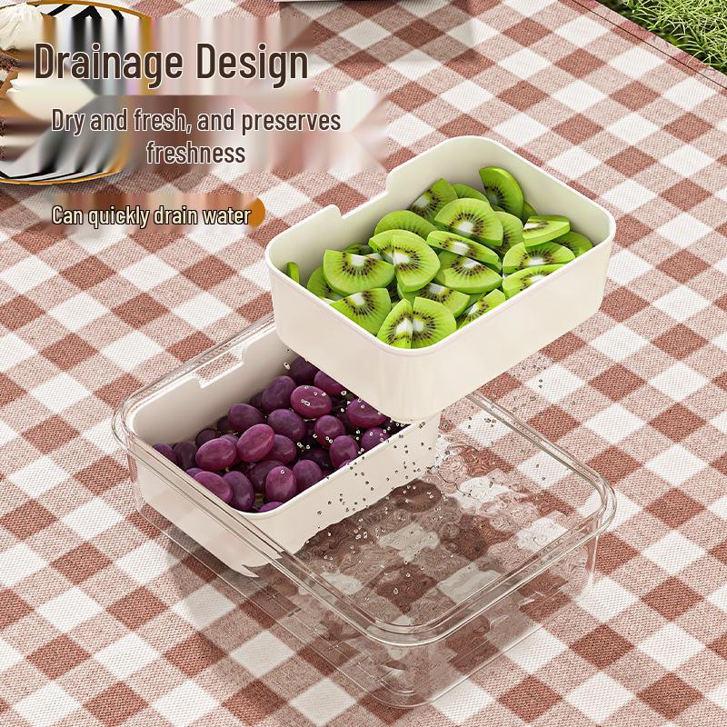 Large Capacity 4-Compartment Spice and Seasoning Storage Box
