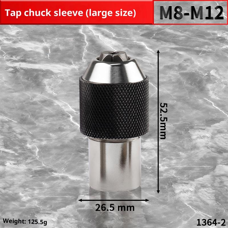 

1Pcs Tap Socket Set, M2-M6/M8-M12 Square Tap Sockets, Compatible With Electric Drills, 3/ 8Inch Square Drive Interface A2
