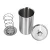 Meat Press Machine 304 Stainless Steel Ham Maker with Thermometer Transparent Visible Lid for Pork