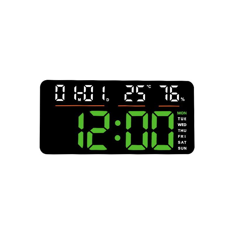 

New LED Alarm Clock Large Size Digital Electronic Wall Clock Living Room Simple Week Large Screen Silent