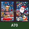 Christmas Decorations Colourful Christmas Window Decals Snowflake Wall Stickers Shop Window Displays Residue-free Window Decals
