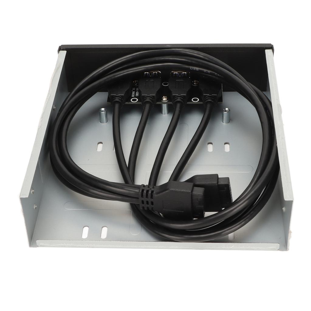 5.25in USB 3.0 Front Panel Hub 4 Ports 5Gbps High Speed 19pin USB Front Panel Hub for PC Computer