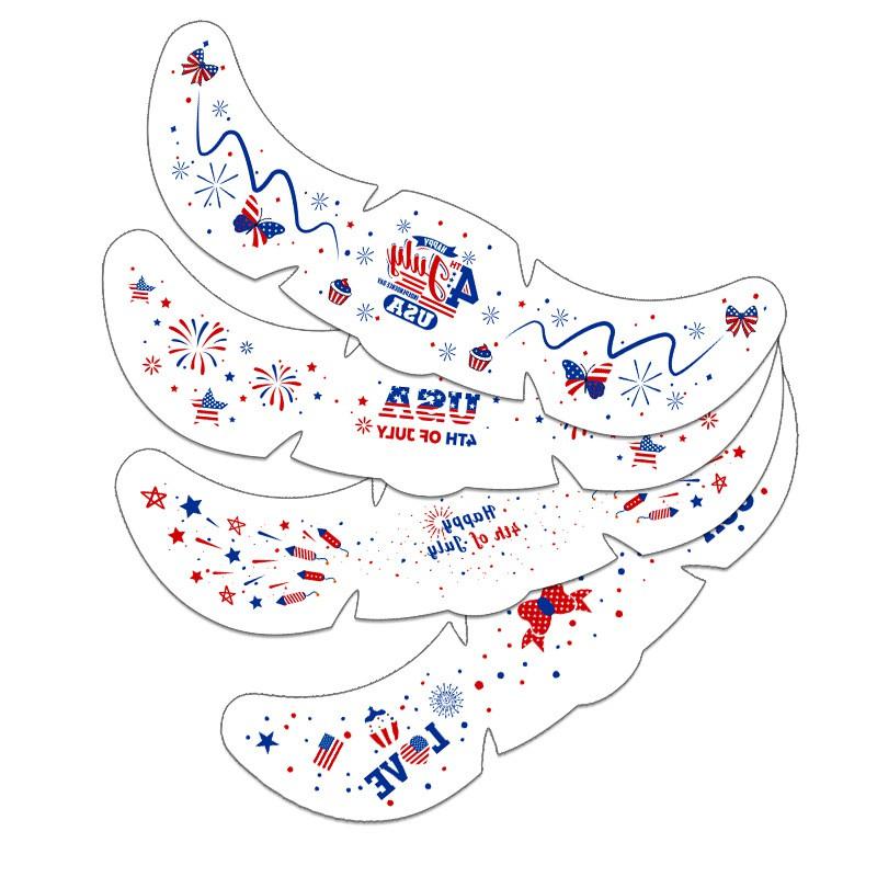 USA Flag Freckle Face Temporary Tattoos 250th Independence Day Party Supplies