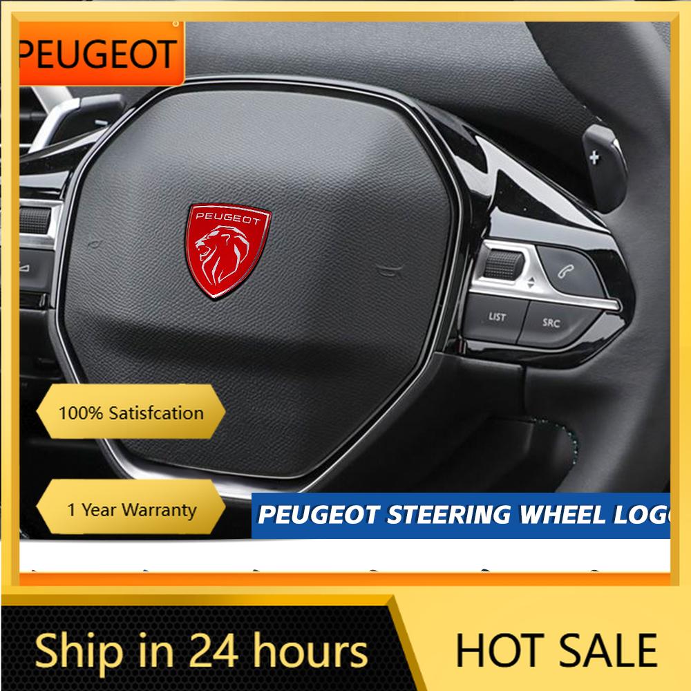 Autoaufkleber 2025 Heiß Für Peugeot 207 3008 206 208 308 5008 407 508 307 4008 2008 1 Stück Auto Lenkrad Mittelabdeckung Emblem