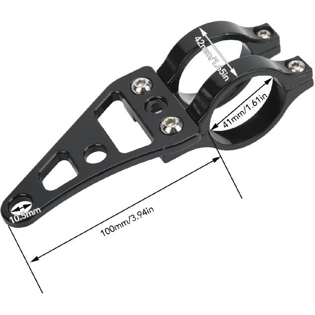 Fork Headlight Mount Bracket, Aluminum Alloy Head Lamp Holder Clamps 2 Pcs Fork Headlight Mount Bracket 41mm Motorcycle Head Lamp Holder Clamps