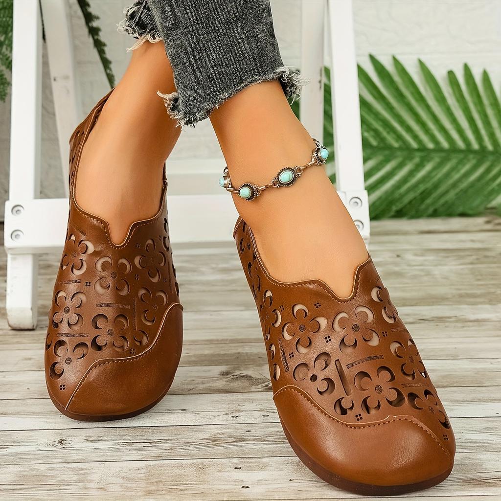 New Flat-Soled Open-Toe Slip-On Flats for Women Spring 2025 Collection Plus Size Casual Slip-Ons