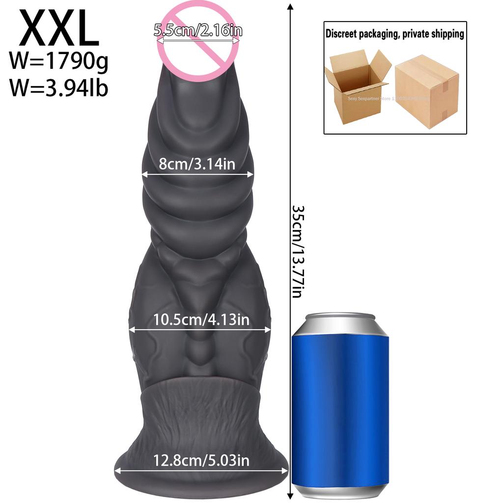 Huge Anal Plug Knot Dilator Prostate Massager G Spot Clitoris Stimulator Big Butt Plug Large Anal Training Expansion Adult Sex Toy for Women Men Gay