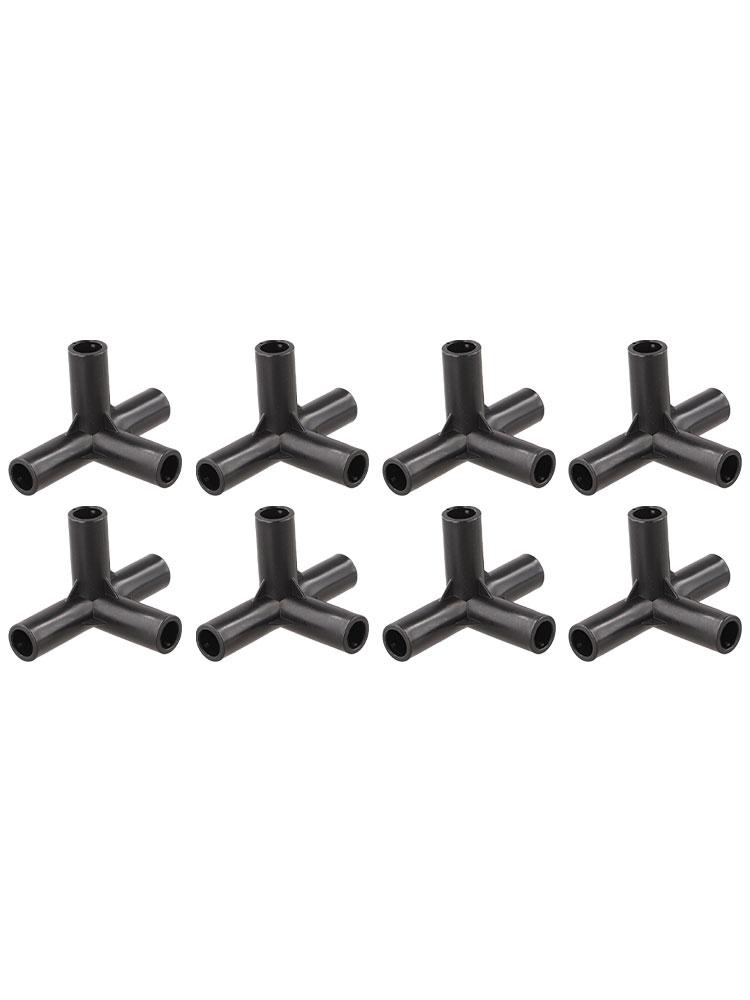 Per soddisfare ogni esigenza con set di connettori per tubi in PVC nero multi-misura, set da 8