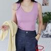 New Arrivals Open RUn Women Slim Fit Basic U Neck Tank Top 8 Colors Cotton