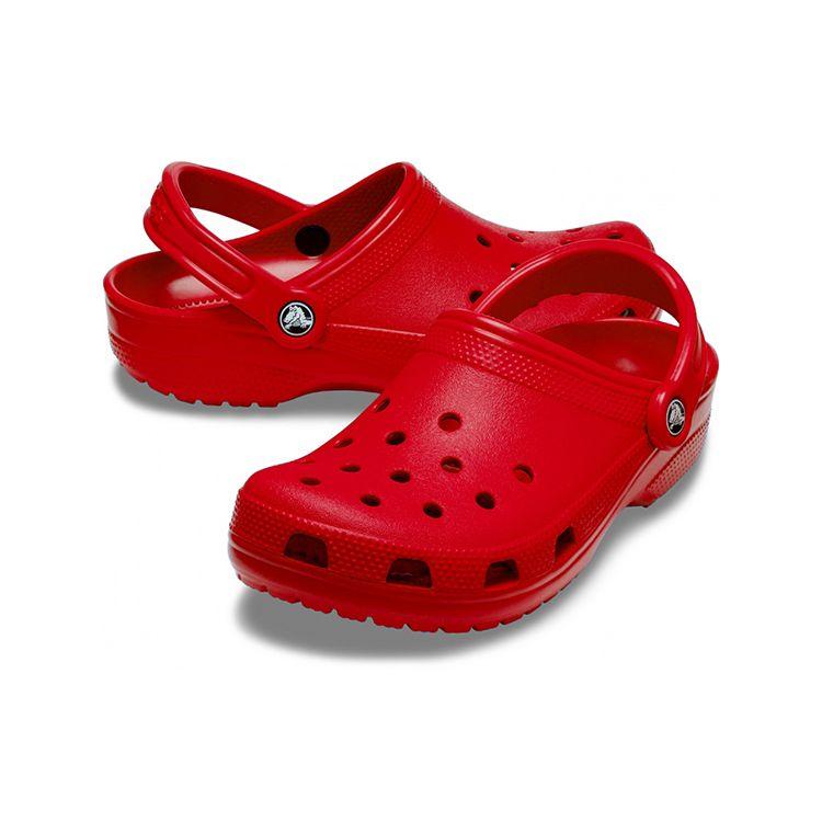 Crocs Classic Clog Casual Comfortable Clogs Unisex Footwear Chili-Red 10001-6EN