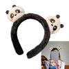 Cute Panda Plush Headband for Women Korean Style Hairband Headpieces Fashion Hair Accessory for Face Wash