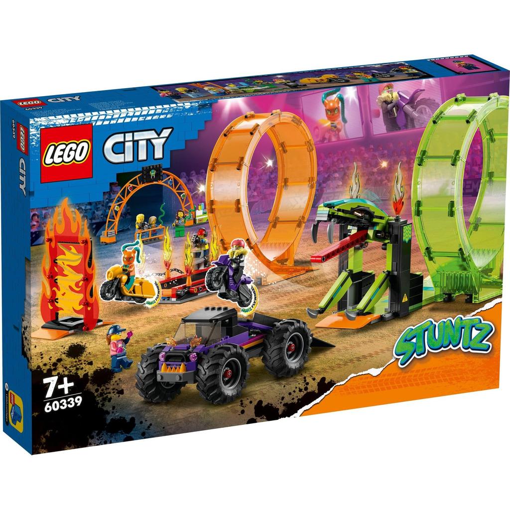 LEGO City Double Loop Stunt Arena 60339 Toy Block Present Car Car Boys Girls Ages 7+