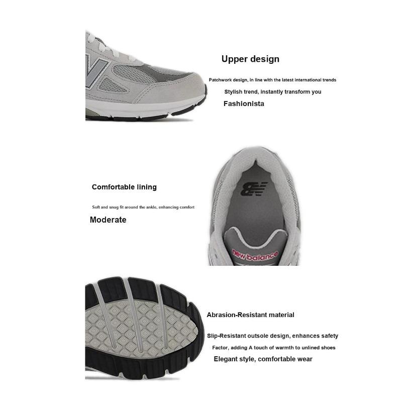 New Balance 990v3 Unisex Kids Grey White GC990GY3