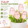 Tulip Plant Watering Globes Planter Insert Self Watering Bulbs Clear Tulip Automatic Watering Spikes for Indoor Outdoor Plants
