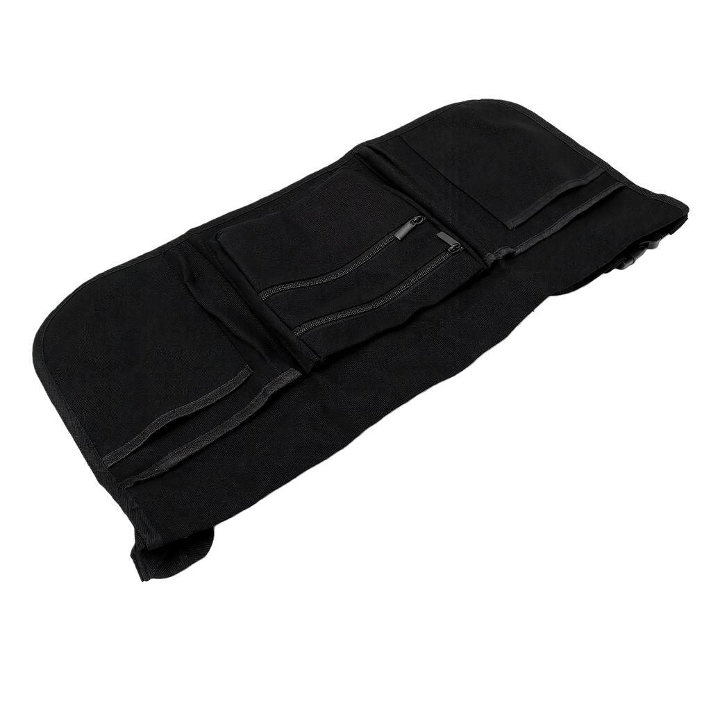 Black Short Waitress Apron 7 Pockets Adjustable Server Apron for Women Man Restaurants Cafes Machine Washable