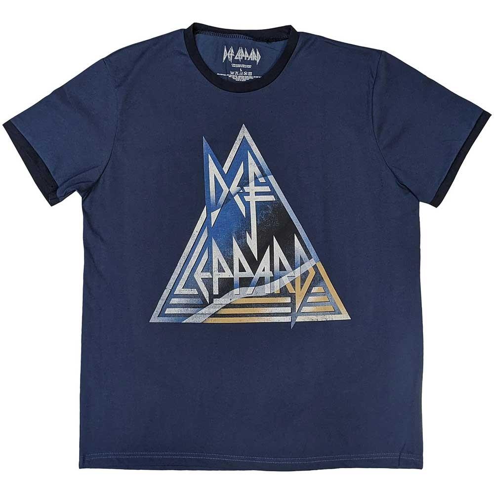 Def Leppard Triangle Logo Ringer T Shirt Unisex T-Shirt XL
