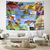 Scooby Print Tapestry - Portable Wall Decor Cloth, for Home, Dorm, Travel, Bedroom, Living Room - Ideal Birthday Housewarming Gift