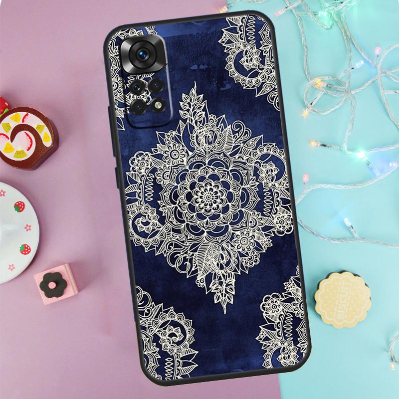 Moroccan Pattern Case For Xiaomi Redmi Note 13 Pro 14 9 10 11 12 9S 10S 11S 12S Redmi 14C 10C 12C 13C Cover