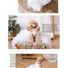 Handmade White Pet Princess Dress Small Dog Dress Pet Teddy Original Wedding Solid Colour Skirt Fashionable Dog Clothes