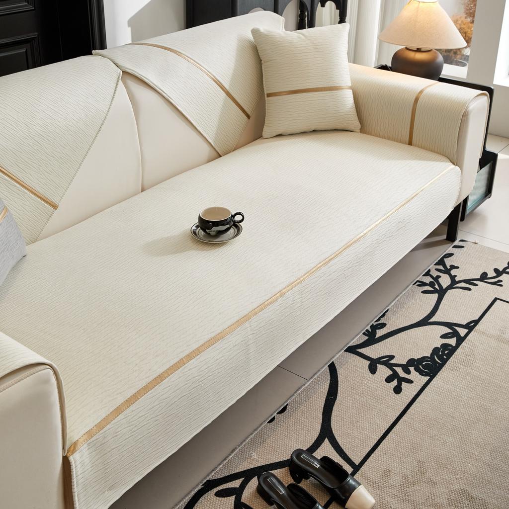 Geprägte Texturen Samt Sofabezug Einfarbig Glitzernd Sofa Überwürfe Wohnzimmer Kissenbezug Rutschfest Dekor Kinder Haustiere Schutz