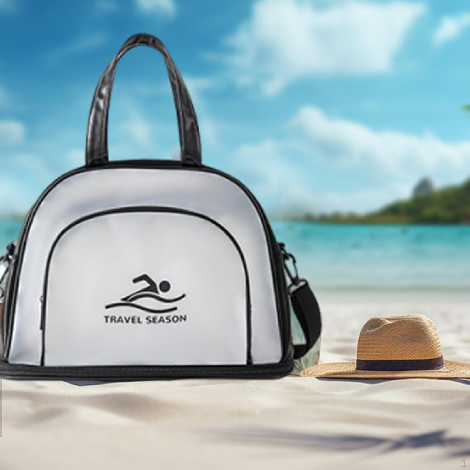 

Пляжная сумка для плавания, сумка-тоут, многоразовая, легкая, многофункциональный органайзер для хранения, дорожная, для плавания