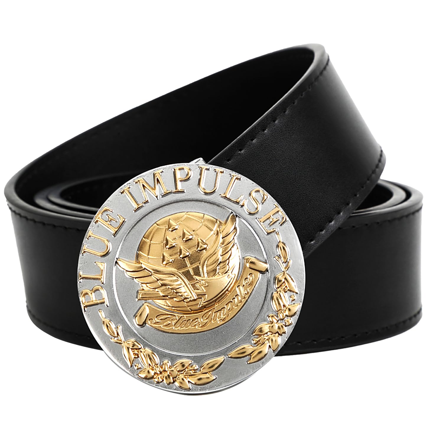 Blue Impulse 3D Buckle Commemorative Leather Belt [FULTON] (Silhouette)