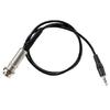 Guitar Piezo Adapter Cable 66cm Endpin Output Jacks Stereo Connection Quick Installation Acoustic Pickup Replacement Cord