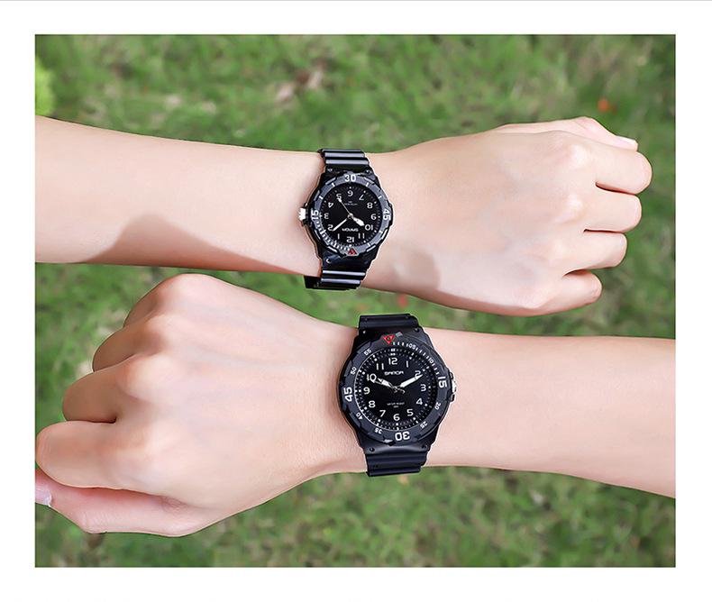 Sanda Fashion Couple Watches: Fresh, Versatile, Waterproof, Night Vision Luminous Style for Men & Women