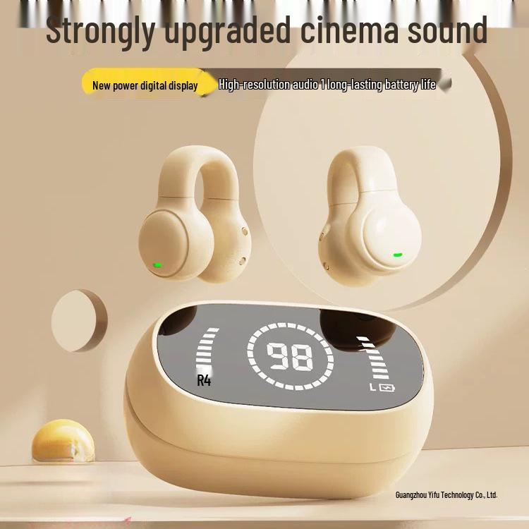 Bone Conduction Wireless Bluetooth Earbuds - 2026 Model, Ear Clip/Hooks for Men & Women Sports