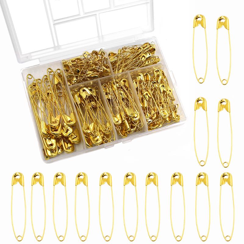 Hot Sale 250Pcs High Quality Stainless Steel Safety Pins DIY Sewing Tools Accessory Needles Large Safety Pin Small Brooch