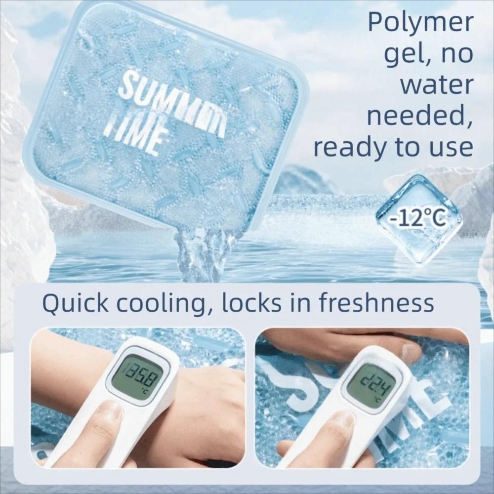 Waterless Gel Ice Pad PVC Children's Cold Pillow Creative Cooling Mat  Summer