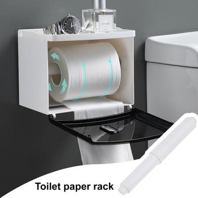 Tuvalet Kağıdı Rulosu Tutucu Banyo Kağıt Rafı Ayarlanabilir Tasarım Evrensel Uyum Basit Kurulum Yaylı Tuvalet Kağıdı Tutucu