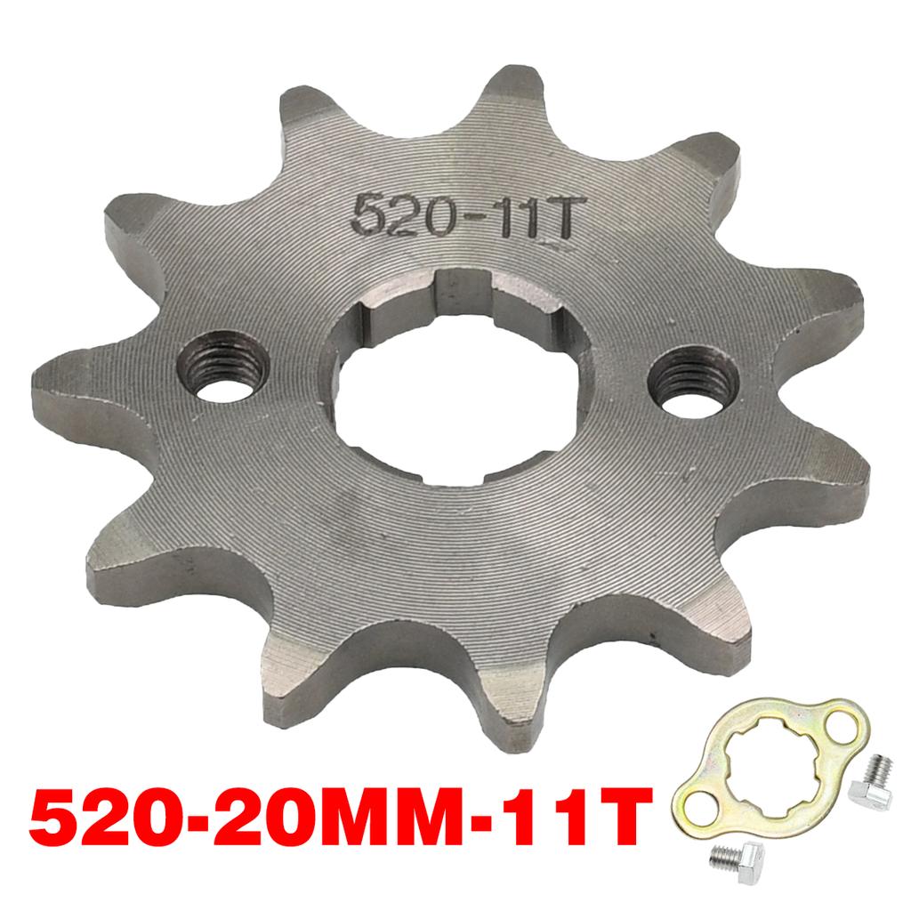 520# Chain 20mm 10T 11T 12 13 14 15 16 17 18 19 20 21 22 23T Teeth For 50cc to 125cc Off-road Bicycle ATV Front Engine Sprocket