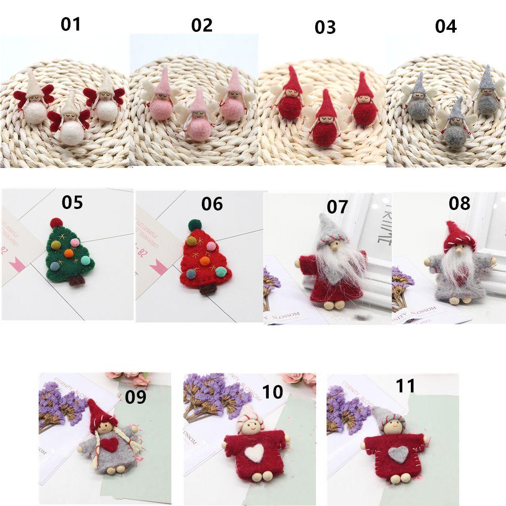 Xmas Tree Elf Merry Christmas Wool Felt Christmas Ornament Christmas Decorations Christmas Doll
