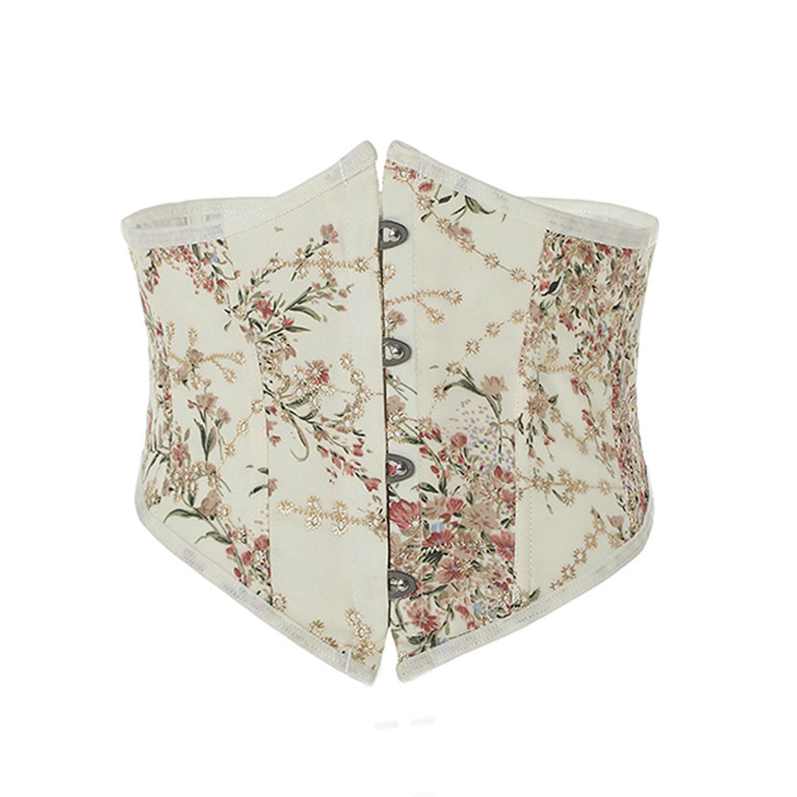 

Корсет на талию с косточками, для подростков и женщин, с вышивкой, формирующий фигуру, пояс-экстендер, уличная одежда, украшения для талии M
