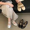 Coarse Heel Single Shoes Women's Spring 2025 New French Retro Temperament Versatile Low Heel Light Mouth Mary Jane Shoes