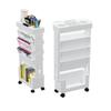 Mobile Shelf On Wheels, Bookshelf, Bathroom Cabinet, Organizer, Trolley